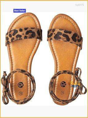 Open Toe Tie Up Ankle Wrap Flat Sandals Lace Up Strappy Cute